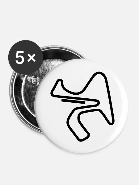 Schaltkreis spanien_c1 - Buttons klein 25 mm (5er Pack) - Weiß