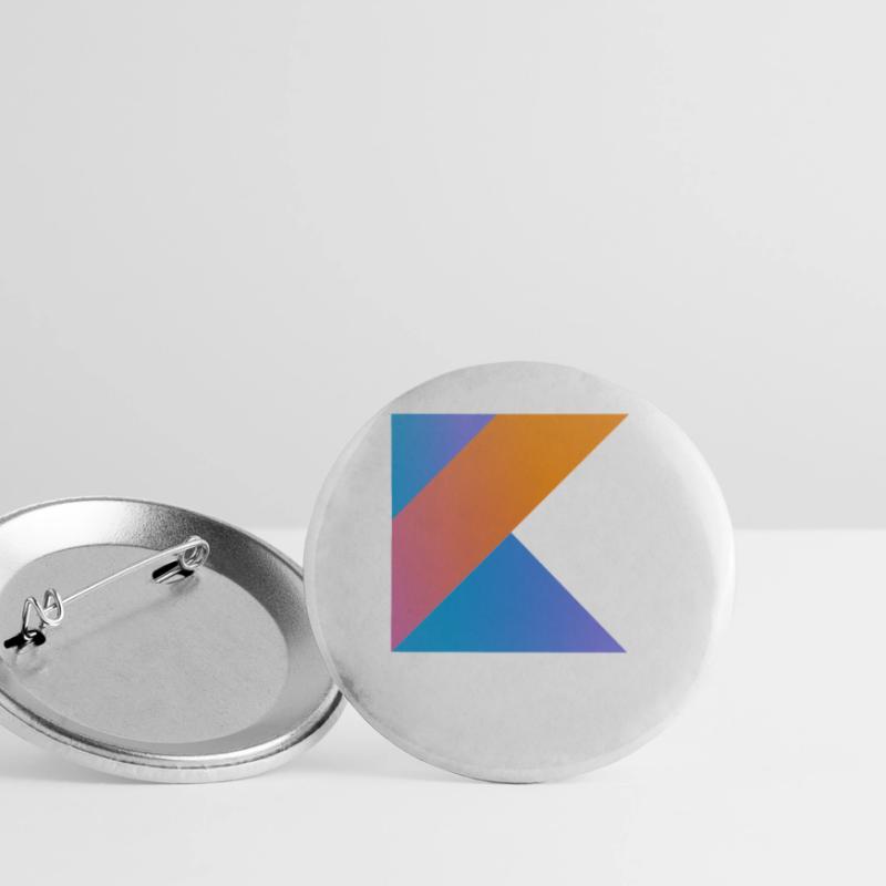 programmer nerd computer source new K sign pc c Buttons small 1''/25 mm (5-pack)