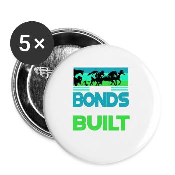 Appaloosa Western Cheval De Dressage De Chevaux Proverbes - Lot de 5 petits badges (25 mm) - blanc - Devant