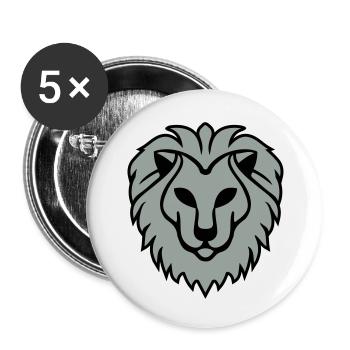 leon - Buttons small 1''/25 mm (5-pack) - white - Front