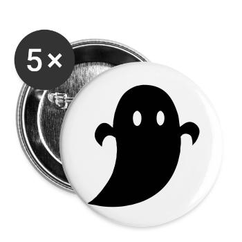 Geist - Buttons klein 25 mm (5er Pack) - Weiß - Vorne