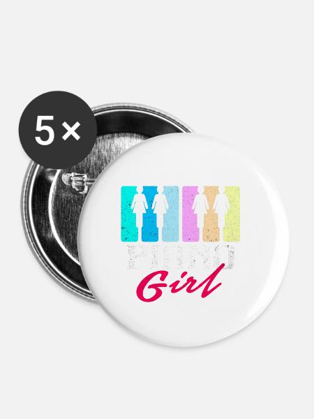 Piano - Buttons klein 25 mm (5er Pack) - Weiß