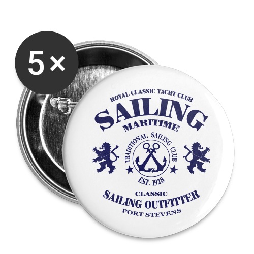Maritime Sailing - Buttons klein 25 mm (5er Pack)