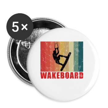 WAKEBOARD - Buttons small 1''/25 mm (5-pack) - white - Front