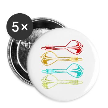 Dart - Buttons small 1''/25 mm (5-pack) - white - Front