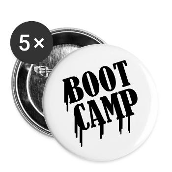 boot_camp - Buttons small 1''/25 mm (5-pack) - white - Front