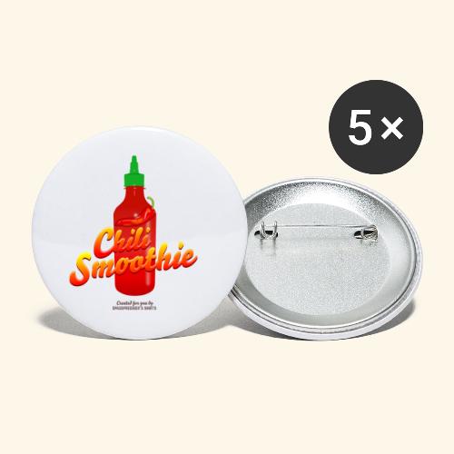 Chili T-Shirt Smoothie | witziger Spruch - Buttons klein 25 mm (5er Pack)