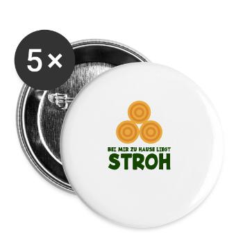 Lustige Porno Spruch Parodie Deutsch Klassiker fun - Buttons klein 25 mm (5er Pack) - Weiß - Vorne