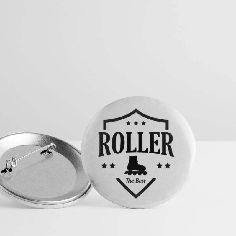 Roller skating - Rollerblading Buttons small 1''/25 mm (5-pack)