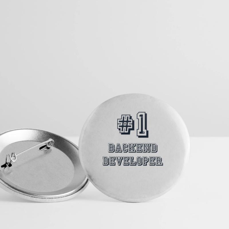 #1 Backend Developer Developer Coder Programmierer Buttons klein 25 mm (5er Pack)