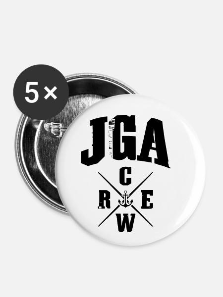 Jga Crew Anker - Buttons klein 25 mm (5er Pack) - Weiß
