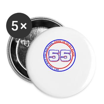 Rangers Fifty Five 55 and Counting - Buttons small 1''/25 mm (5-pack) - white - Front