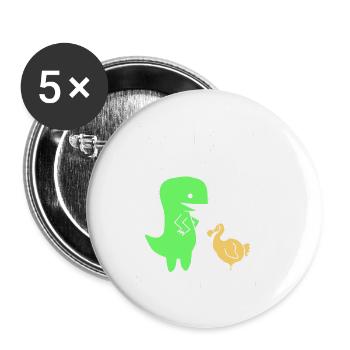 Dodo - Buttons klein 25 mm (5er Pack) - Weiß - Vorne