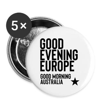 Eurovision Song Contest - Buttons klein 25 mm (5er Pack) - Weiß - Vorne