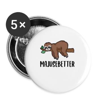 Lustiger Eifel Spruch als eiflerisches Geschenk - Buttons klein 25 mm (5er Pack) - Weiß - Vorne