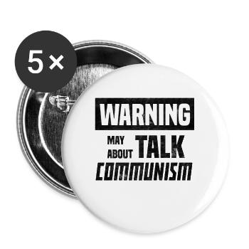 Funny socialist saying about socialism! - Buttons small 1''/25 mm (5-pack) - white - Front