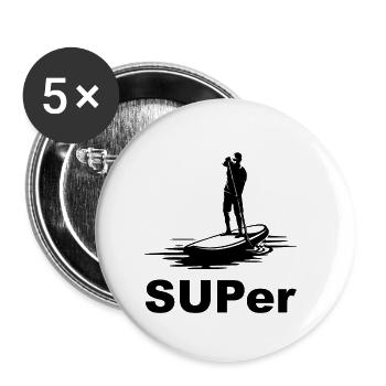 SUP STAND UP PADDLING - Buttons small 1''/25 mm (5-pack) - white - Front