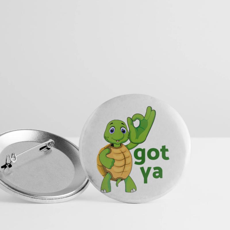 turtle turtle testudines toad Buttons small 1''/25 mm (5-pack)