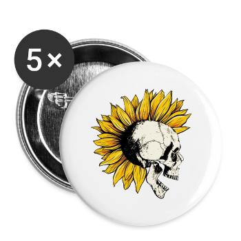 Punk ist tot - Buttons klein 25 mm (5er Pack) - Weiß - Vorne