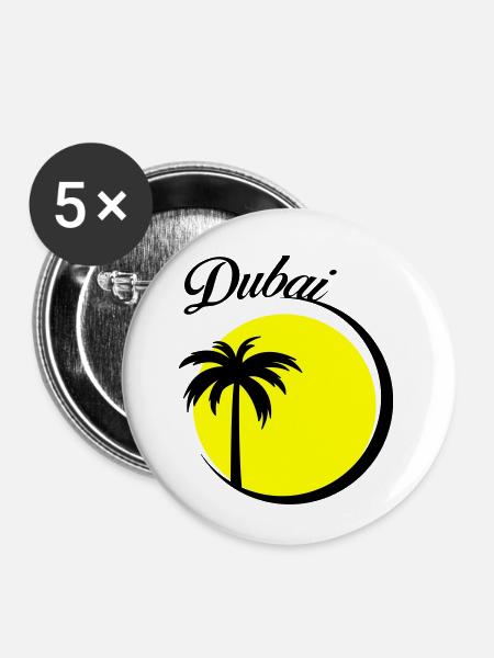 dubai - Buttons klein 25 mm (5er Pack) - Weiß