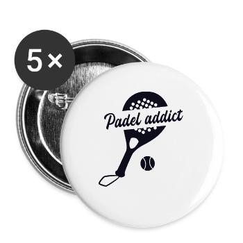 Padel Addict Paddleball Padel Tennis Platform - Buttons small 1''/25 mm (5-pack) - white - Front