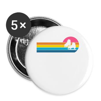 Skate - Buttons small 1''/25 mm (5-pack) - white - Front