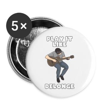 Tom Delonge Cadeau Punk Rock - Lot de 5 petits badges (25 mm) - blanc - Devant