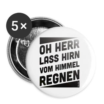 Himmelregen Mit Spruchgestaltung - Buttons klein 25 mm (5er Pack) - Weiß - Vorne