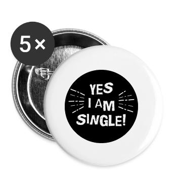 Single - Buttons small 1''/25 mm (5-pack) - white - Front