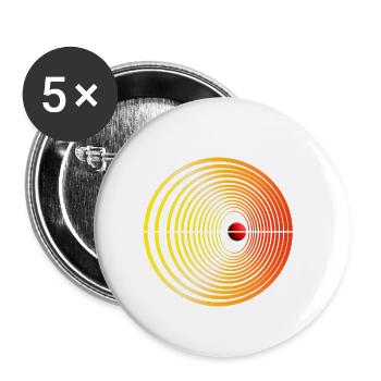 Doppler Effect Illustration Physics - Buttons small 1''/25 mm (5-pack) - white - Front