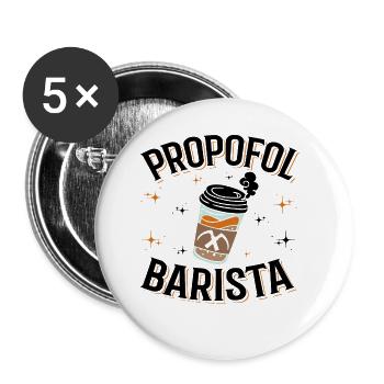 Propofol Barista - Laryngoscope Anesthesia Anesthesia - Buttons small 1''/25 mm (5-pack) - white - Front