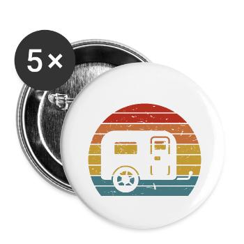 Chez Sexy And I Tow It Caravan Camping Trailer Camp - Lot de 5 petits badges (25 mm) - blanc - Devant
