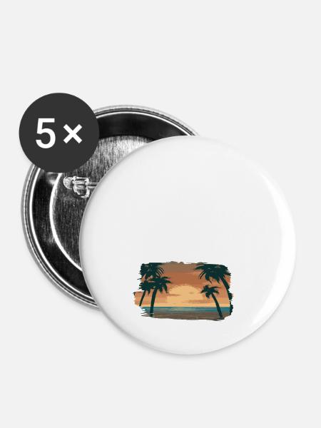 Italia 2022 - Buttons klein 25 mm (5er Pack) - Weiß