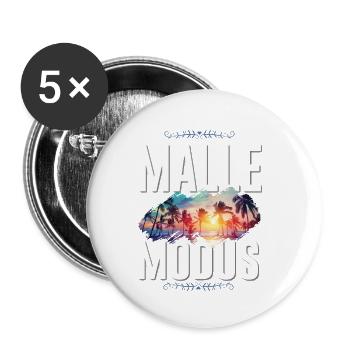 Malle Mode - Buttons small 1''/25 mm (5-pack) - white - Front