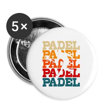 Padel Tennis Platform Tennis Paddleball Padel - Buttons small 1''/25 mm (5-pack) - white - Front