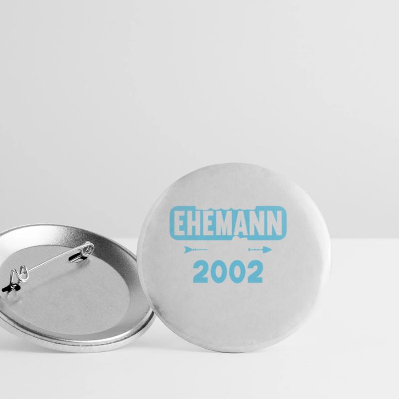 Beste Ehefrau Bester Ehemann seit 2002 Buttons klein 25 mm (5er Pack)