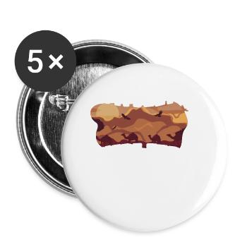 Je suis juste ici pour les chameaux - Lot de 5 petits badges (25 mm) - blanc - Devant