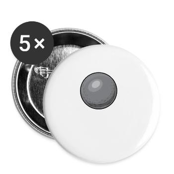 Lancer du poids I Athlétisme Discus Thrower Motif - Lot de 5 petits badges (25 mm) - blanc - Devant