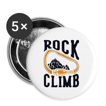 Rock Climb Outdoor Speed Sport Free Alpine - Buttons small 1''/25 mm (5-pack) - white - Front
