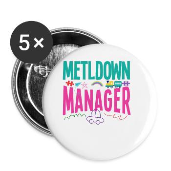 Childcare Daycare Provider Teacher - Buttons small 1''/25 mm (5-pack) - white - Front