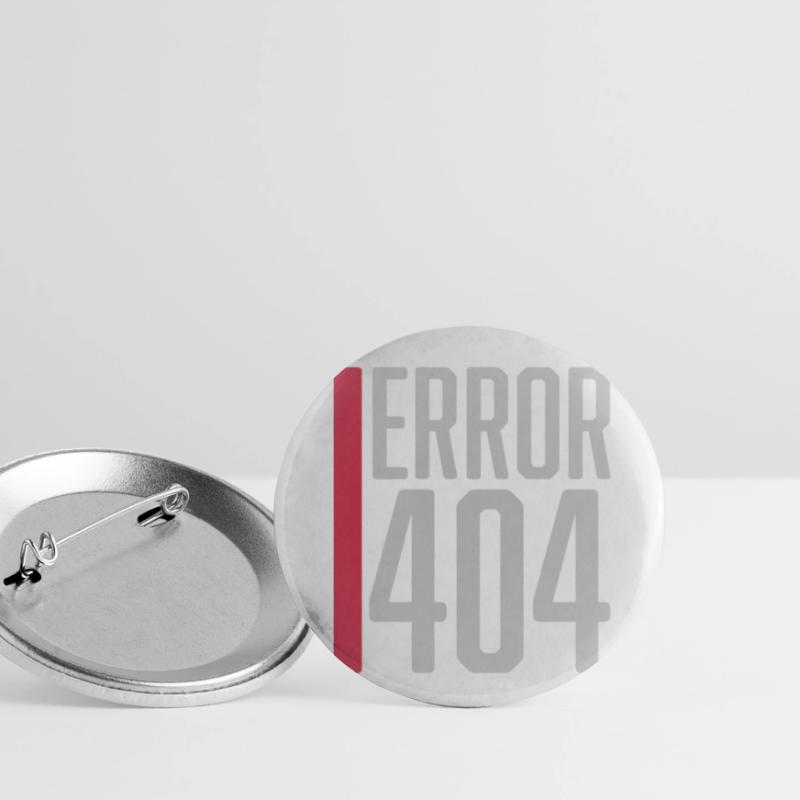 Error Code Error 404 Buttons small 1''/25 mm (5-pack)