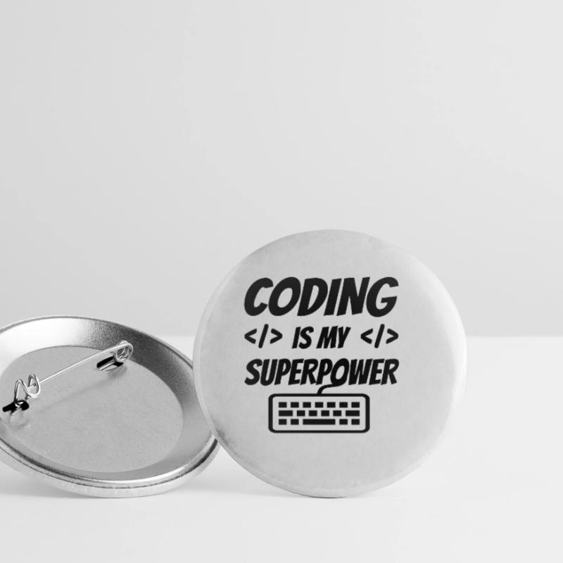 Coding Is My Superpower Programming Coder Computer Buttons klein 25 mm (5er Pack)