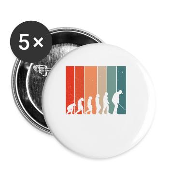Human - Buttons small 1''/25 mm (5-pack) - white - Front