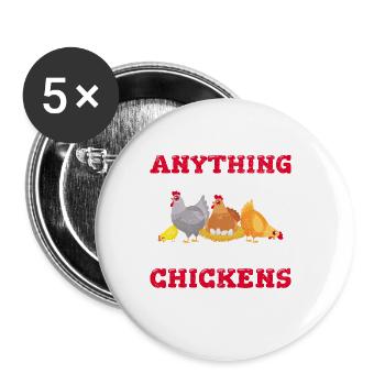Funny I'm Not Denying Anything But Define Too Many - Buttons small 1''/25 mm (5-pack) - white - Front