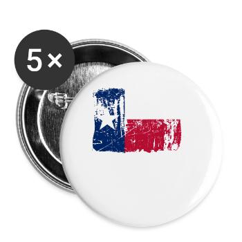 Texas reisen geschenk - Buttons klein 25 mm (5er Pack) - Weiß - Vorne