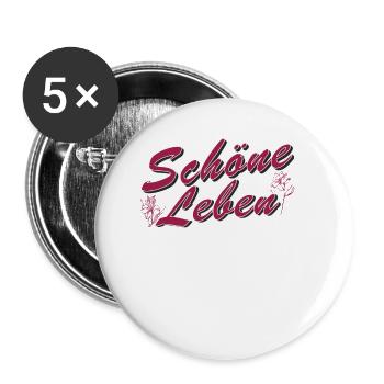 BEAUTIFUL LIVES - Buttons small 1''/25 mm (5-pack) - white - Front