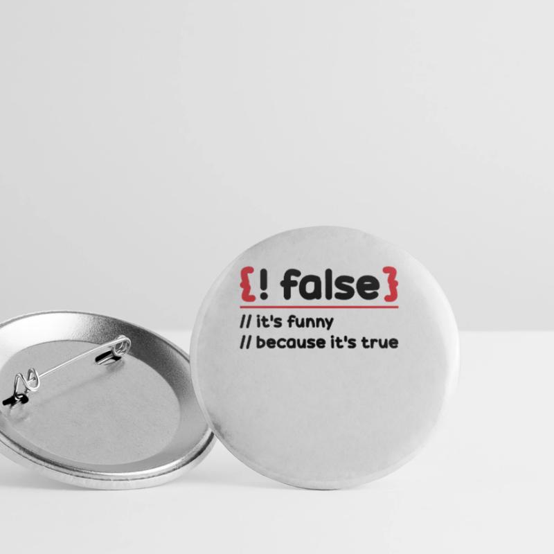 Programmierer Programmierung Software Coding Encoder Buttons klein 25 mm (5er Pack)