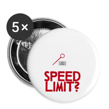 What Was The Speed Limit - Buttons small 1''/25 mm (5-pack) - white - Front