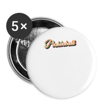 Retro Pickleball Est 1965 Pickleball Trainer Spieler - Buttons klein 25 mm (5er Pack) - Weiß - Vorne