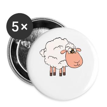 La meilleure tante de mouton de tous les temps - Lot de 5 petits badges (25 mm) - blanc - Devant